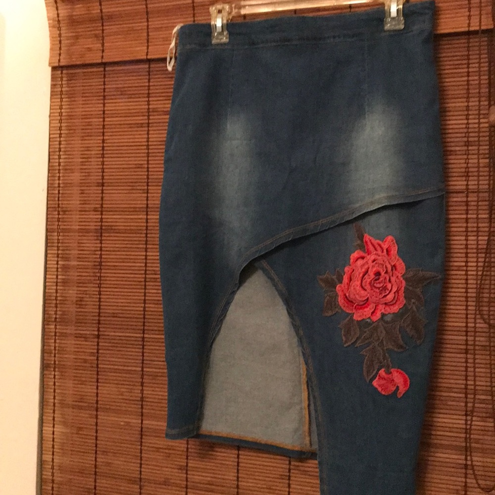 Blue jean skirt